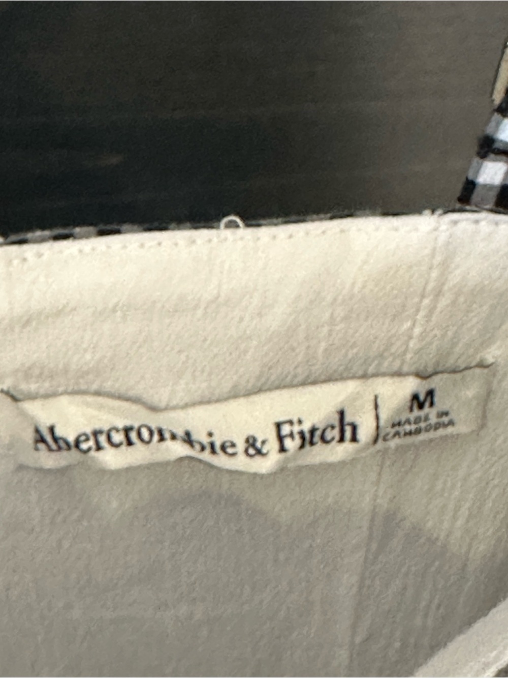 Abercrombie & Fitch Black and White Gingham Maxi Dress - Picture 3 of 4